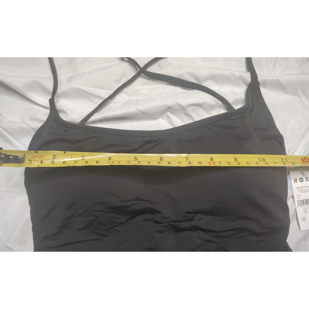 NWT Roxy SD Beach Classics Fashion One Piece Swimsuit Size L Surf Beach Black - Picture 10 of 11